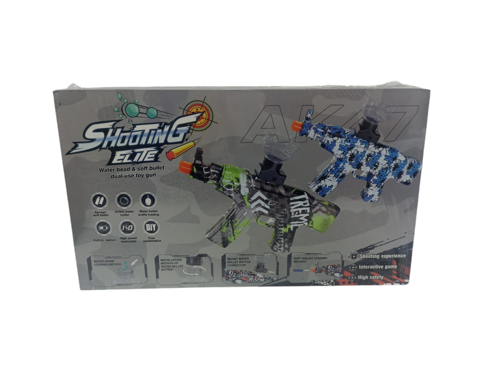 Miniatura 3 de PISTOLA HIDROGEL AK47 ELÉCTRICO